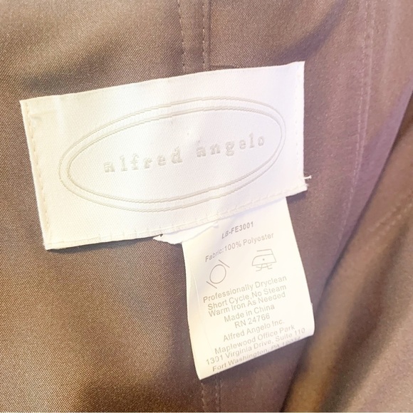 Alfred Angelo Brown Bridesmaid Dress Size S - Picture 6 of 13